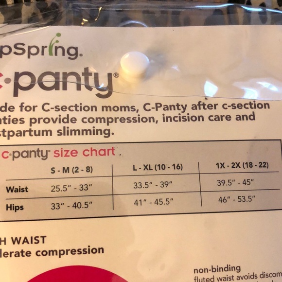UpSpring C-Section Support, Recovery Panty - Picture 3 of 3